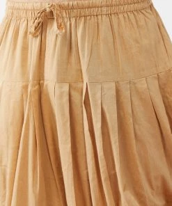 Vastramay Men's Maroon And Gold Silk Blend Sherwani Set