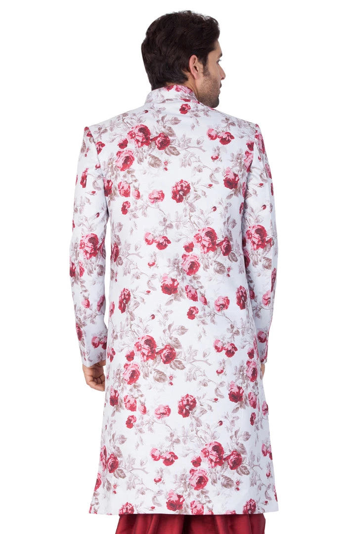 Vastramay Men's Multicolor Cotton Blend Sherwani Only Top 5 Vastramay Men's Multicolor Cotton Blend Sherwani Only Top