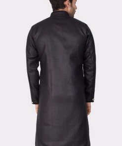 Vastramay Men's Black Cotton Blend Sherwani Only Top 10 Vastramay Men's Black Cotton Blend Sherwani Only Top