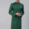 VASTRAMAY Men's Green Sherwani