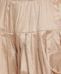 Vastramay Men's Maroon Silk Blend Kurta And Dhoti Pant Set