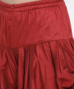 Vastramay Men's White Silk Blend Kurta And Dhoti Pant Set