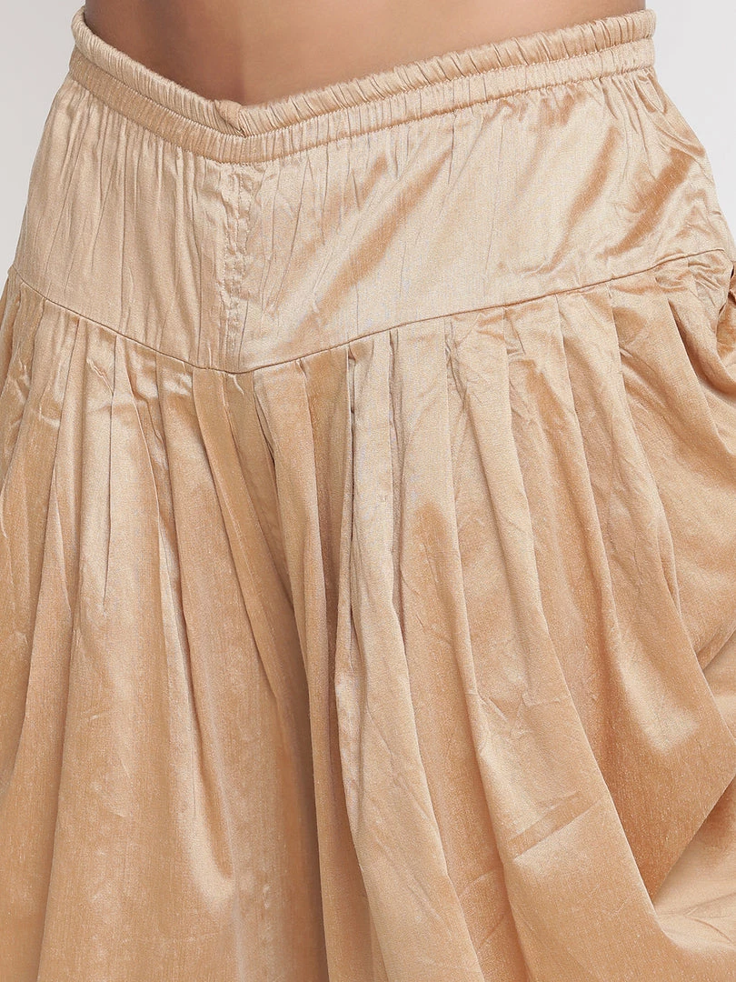 Vastramay Men's Green Cotton Blend Kurta And Dhoti Pant Set 7 Vastramay Men's Green Cotton Blend Kurta And Dhoti Pant Set