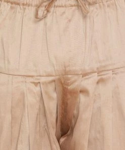 Vastramay Men's Gold Silk Blend Kurta And Dhoti Pant Set