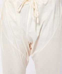 Vastramay Men's Cream Viscose Pyjama