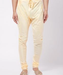 Vastramay Men's Gold Viscose Pyjama