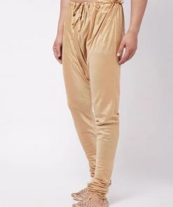 Vastramay Men's Rose Gold Viscose Pyjama