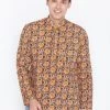 Vastramay Men's Brown Cotton Short Kurta