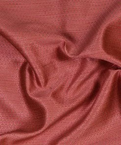 Vastramay Dobby Jacquard Pink And Beige Silk Blend Fabric