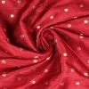Vastramay Jari Embroidery Maroon And Gold Silk Blend Fabric