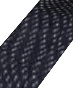 Vastramay Polka Dot Black And White Cotton Fabric