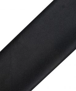 Vastramay Solid Black Color Jute Silk Running Fabric