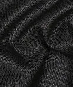 Vastramay Solid Black Color Jute Silk Running Fabric