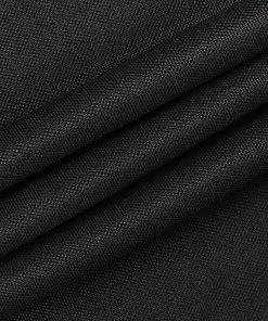 Vastramay Solid Black Color Jute Silk Running Fabric