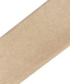 Vastramay Solid Biscuit Brown Color Jute Silk Running Fabric