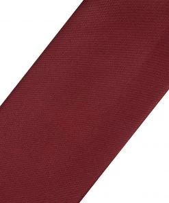 Vastramay Solid Maroon Color Jute Silk Running Fabric
