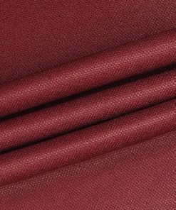Vastramay Solid Maroon Color Jute Silk Running Fabric