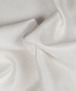 Vastramay Solid White Color Jute Silk Running Fabric
