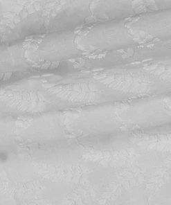 Vastramay All Over Chikankari Embroidered Pure Cotton White Fabric