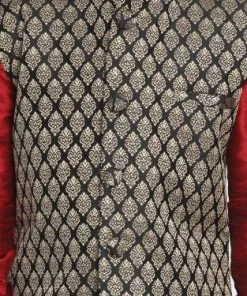 JBN Creation Boys' Black Cotton Silk Blend Nehru Jacket 11 JBN Creation Boys' Black Cotton Silk Blend Nehru Jacket