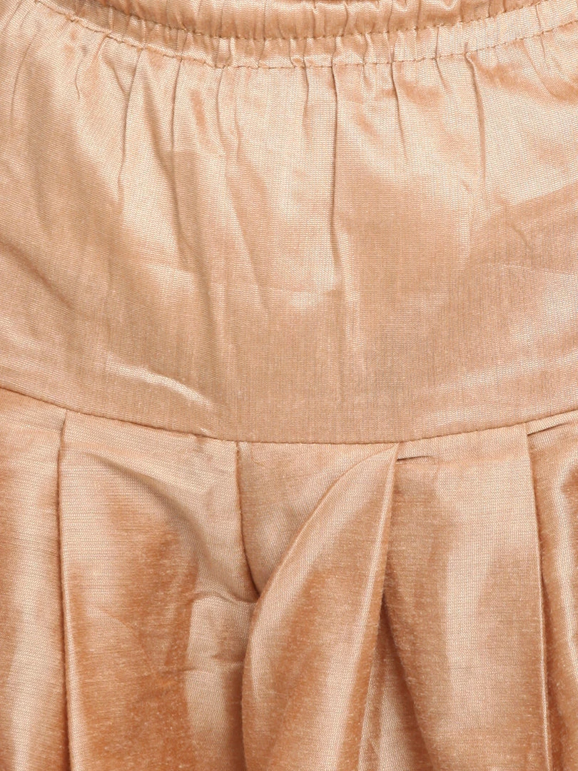 JBN Creation Boys' Maroon And Rose Gold Silk Blend Kurta And Patiala Pant Set 7 JBN Creation Boys' Maroon And Rose Gold Silk Blend Kurta And Patiala Pant Set