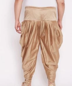 Rakhi VASTRAMAY PLUS Size Men's Rose Gold-Coloured Solid Cowl Dhoti 11 Rakhi VASTRAMAY PLUS Size Men's Rose Gold-Coloured Solid Cowl Dhoti