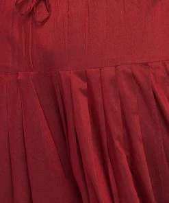 Vastramay Plus Size Collection Men's Plus Size Rose Gold And Maroon Silk Blend Jacket Kurta Dhoti Pant Set