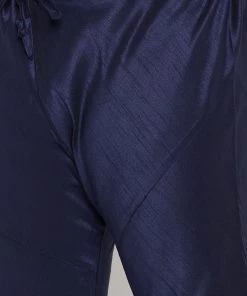 Vastramay Plus Size Collection Men's Plus Size Navy Blue And Maroon Jacquard Silk Blend Jacket Kurta Pyjama Set 13 Vastramay Plus Size Collection Men's Plus Size Navy Blue And Maroon Jacquard Silk Blend Jacket Kurta Pyjama Set