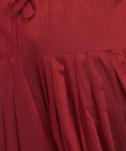 Vastramay Men's Plus Size Rose Gold, Maroon Silk Blend Jacket Kurta Dhoti Pant Set Plus Size Collection