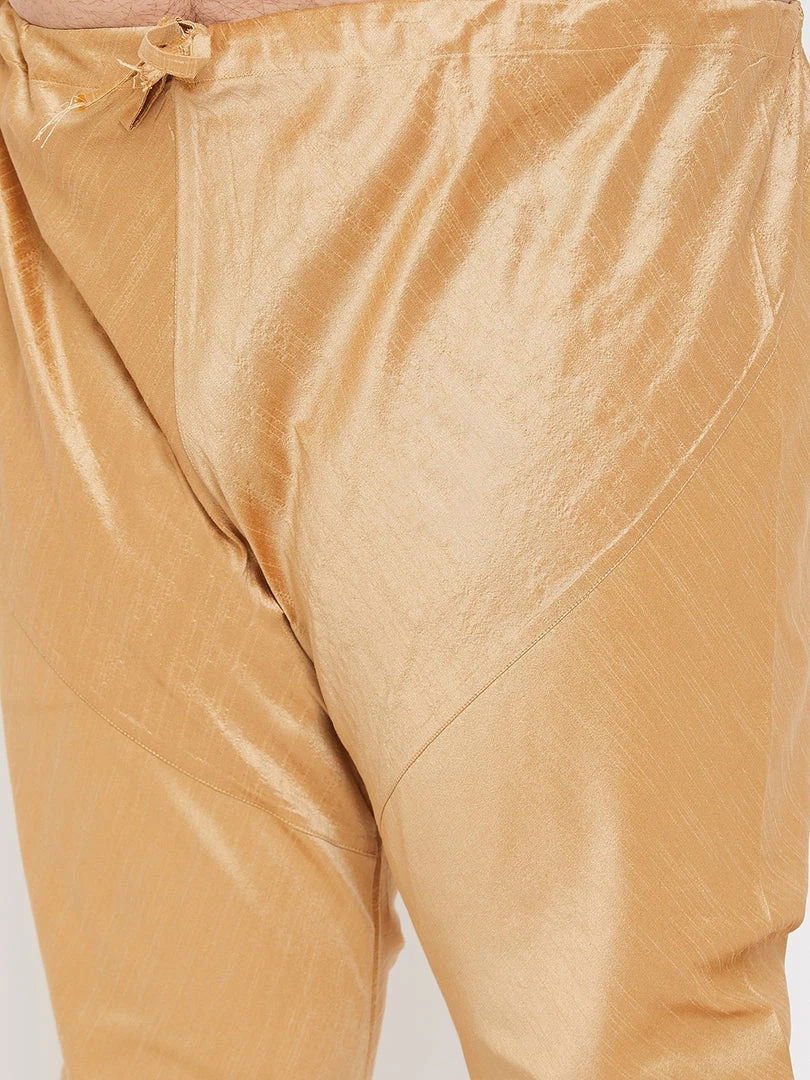 Vastramay Men's Plus Size Black Silk Blend Kurta And Pyjama Set Plus Size Collection 7 Vastramay Men's Plus Size Black Silk Blend Kurta And Pyjama Set Plus Size Collection