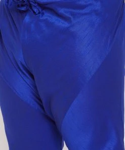 Vastramay Plus Size Collection Men's Plus Size Blue Silk Blend Kurta And Pyjama Set 13 Vastramay Plus Size Collection Men's Plus Size Blue Silk Blend Kurta And Pyjama Set