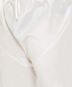 Vastramay Men's Plus Size Cream Silk Blend Kurta And Pyjama Set