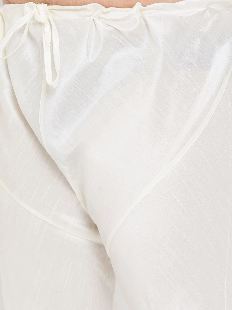 Vastramay Men's Plus Size Wine Silk Blend Kurta And Pyjama Set 7 Vastramay Men's Plus Size Wine Silk Blend Kurta And Pyjama Set