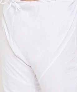 Vastramay Men's Plus Size Maroon Cotton Kurta And Pyjama Set Plus Size Collection