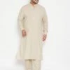 Vastramay Men's Plus Size Green Cotton Blend Pathani Set Plus Size Collection 2 Vastramay Men's Plus Size Green Cotton Blend Pathani Set Plus Size Collection