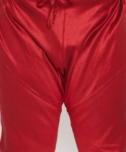 Vastramay Plus Size Collection Men's Plus Size Orange And Maroon Silk Blend Kurta Pyjama Set