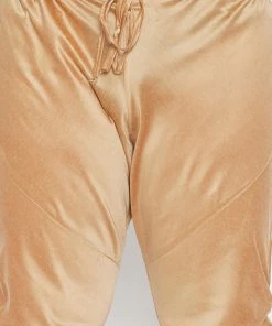 Vastramay Men's Plus Size Rose Gold Viscose Blend Kurta Pyjama Set