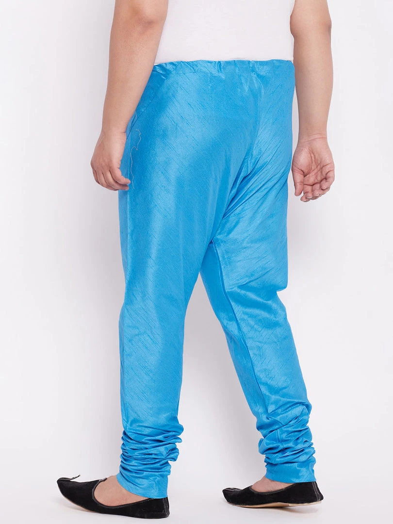 Pyjama VASTRAMAY Men's Plus Size Aqua Solid Relax-Fit Churidar 5 Pyjama VASTRAMAY Men's Plus Size Aqua Solid Relax-Fit Churidar
