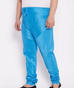 Pyjama VASTRAMAY Men's Plus Size Aqua Solid Relax-Fit Churidar 14 Pyjama VASTRAMAY Men's Plus Size Aqua Solid Relax-Fit Churidar
