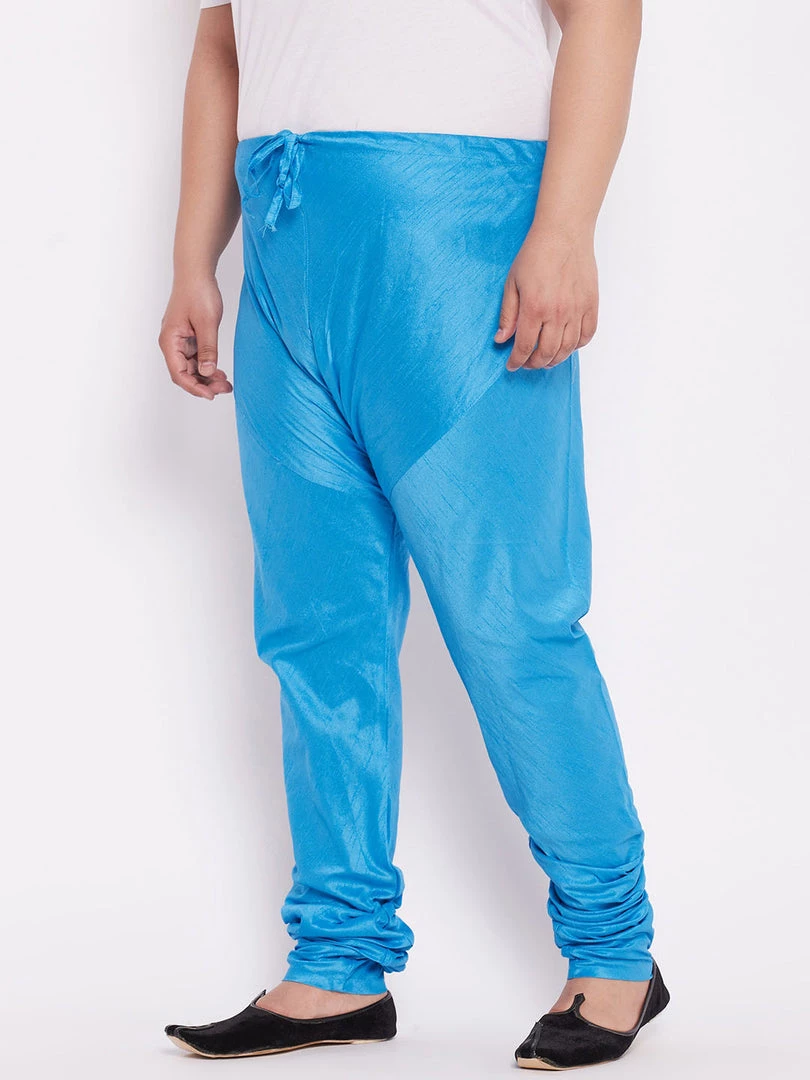 Pyjama VASTRAMAY Men's Plus Size Aqua Solid Relax-Fit Churidar 8 Pyjama VASTRAMAY Men's Plus Size Aqua Solid Relax-Fit Churidar