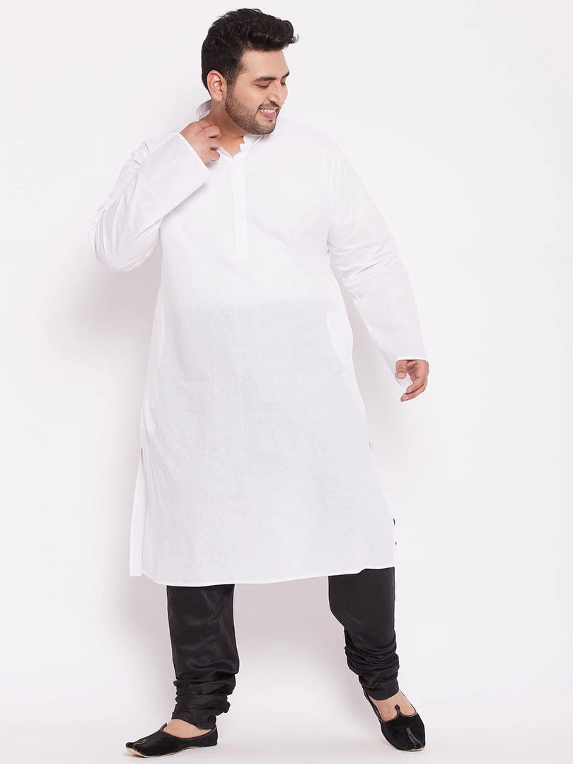 Vastramay Men's Plus Size Black Silk Blend Pyjama 7 Vastramay Men's Plus Size Black Silk Blend Pyjama