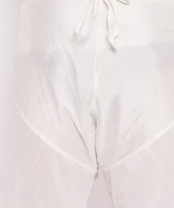 VASTRAMAY Men's Plus Size Cream-Coloured Solid Relax Fit Churidar