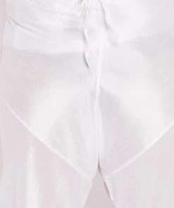 Pyjama VASTRAMAY Men's Plus Size White Cotton Silk Blend Churidar