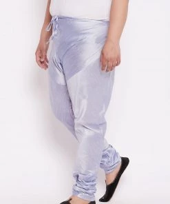 Pyjama VASTRAMAY Men's Plus Size Lavender Solid Straight-Fit Churidar