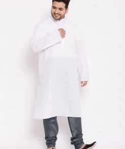 Vastramay Men's Plus Size Steel Cotton Silk Blend Pyjama