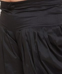 Plus Size Collection VASTRAMAY Men's Plus Size Wine Silk Blend Kurta And Dhoti Pant Set