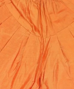 Boys VASTRAMAY SISHU Boy's Green Embroidered Angrakha Mirror Work Kurta With Dhoti Pants