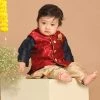 Boys VASTRAMAY SISHU Boy's Maroon & Gold Toned Woven Design Nehru Jacket 2 Boys VASTRAMAY SISHU Boy's Maroon & Gold Toned Woven Design Nehru Jacket