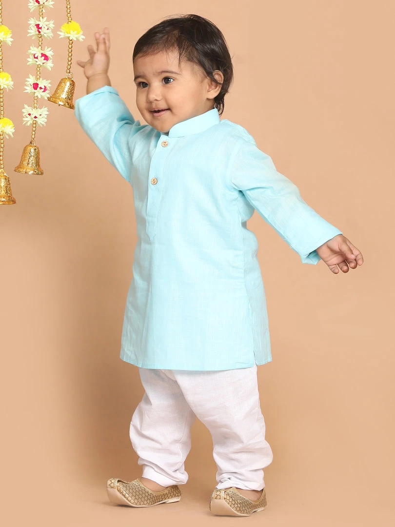 VASTRAMAY SISHU Boy's Blue Kurta With Pyjamas Boys 4 VASTRAMAY SISHU Boy's Blue Kurta With Pyjamas Boys
