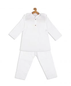 Boys VASTRAMAY SISHU Boy's White Kurta With Churidar 11 Boys VASTRAMAY SISHU Boy's White Kurta With Churidar